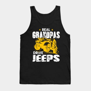 Real Grandpas Drive Jeeps Jeep Men/Women/Kid Jeeps Lover Tank Top